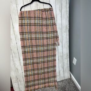 A&O Scarf Wrap Pink Orange Grey White